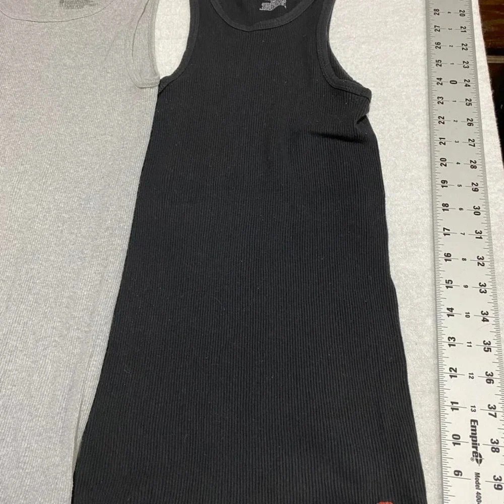 Hanes, ecko, united 1 white 1 grey 1black bunddle men medium tank tops. SKU336 - Picture 2 of 5